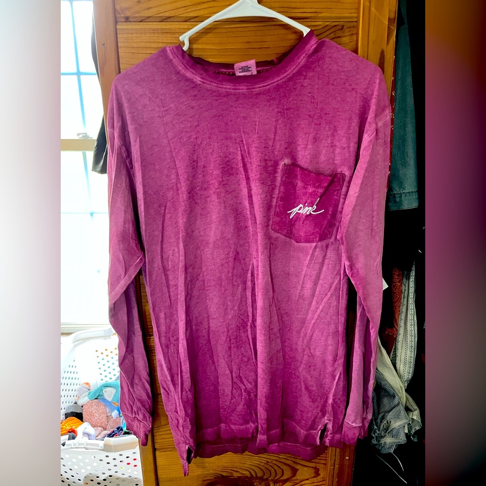 Victoria secret pink long long sleeve top